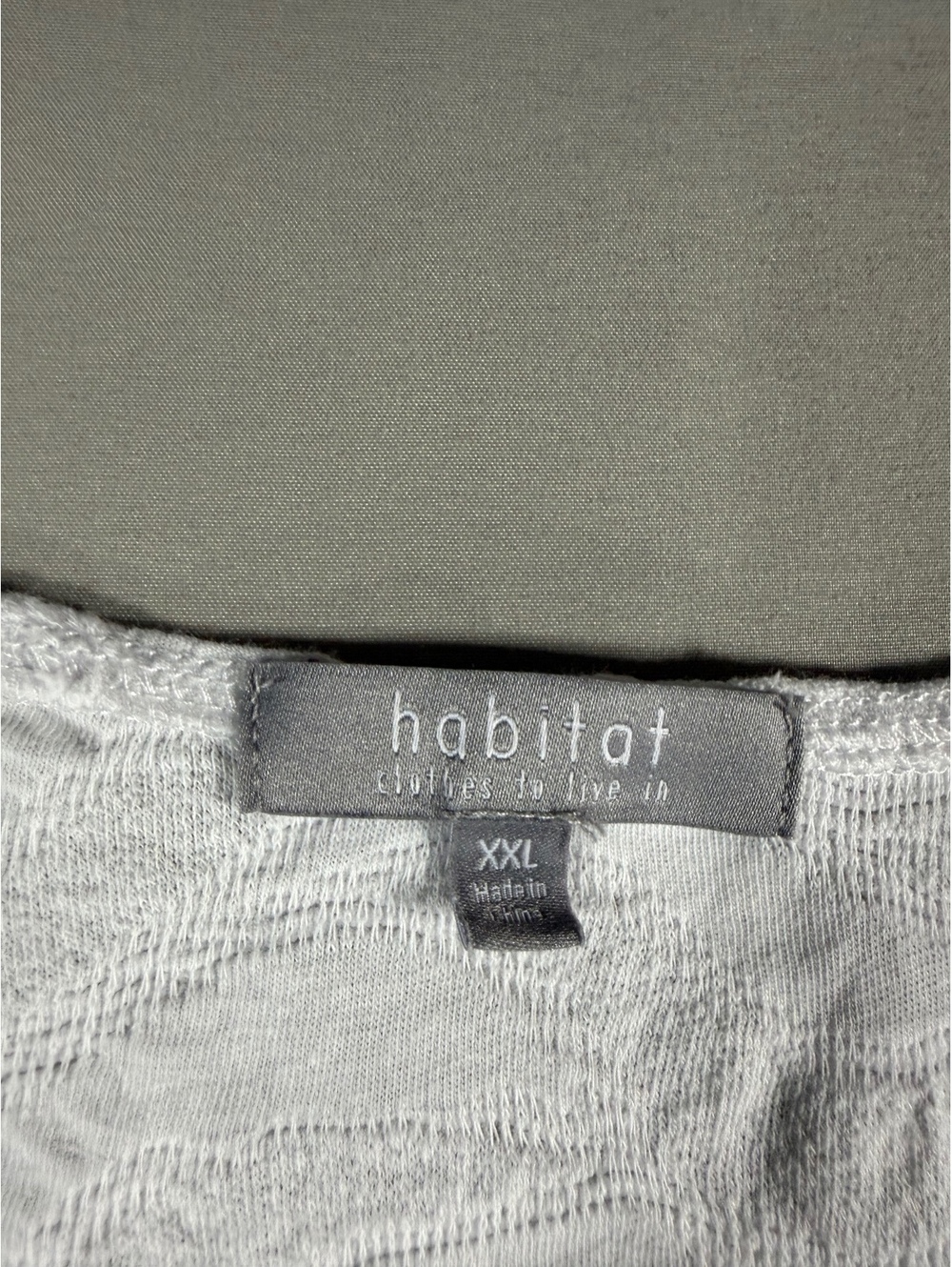 Habitat Women's White Textured Cotton Top XXL - Picture 2 of 6
